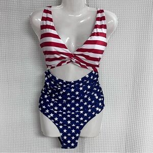 Charmo ladies Patriotic one piece swimsuit size XL